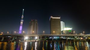 Sumida River Skyline at Night